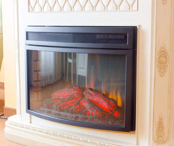In home electric fireplace